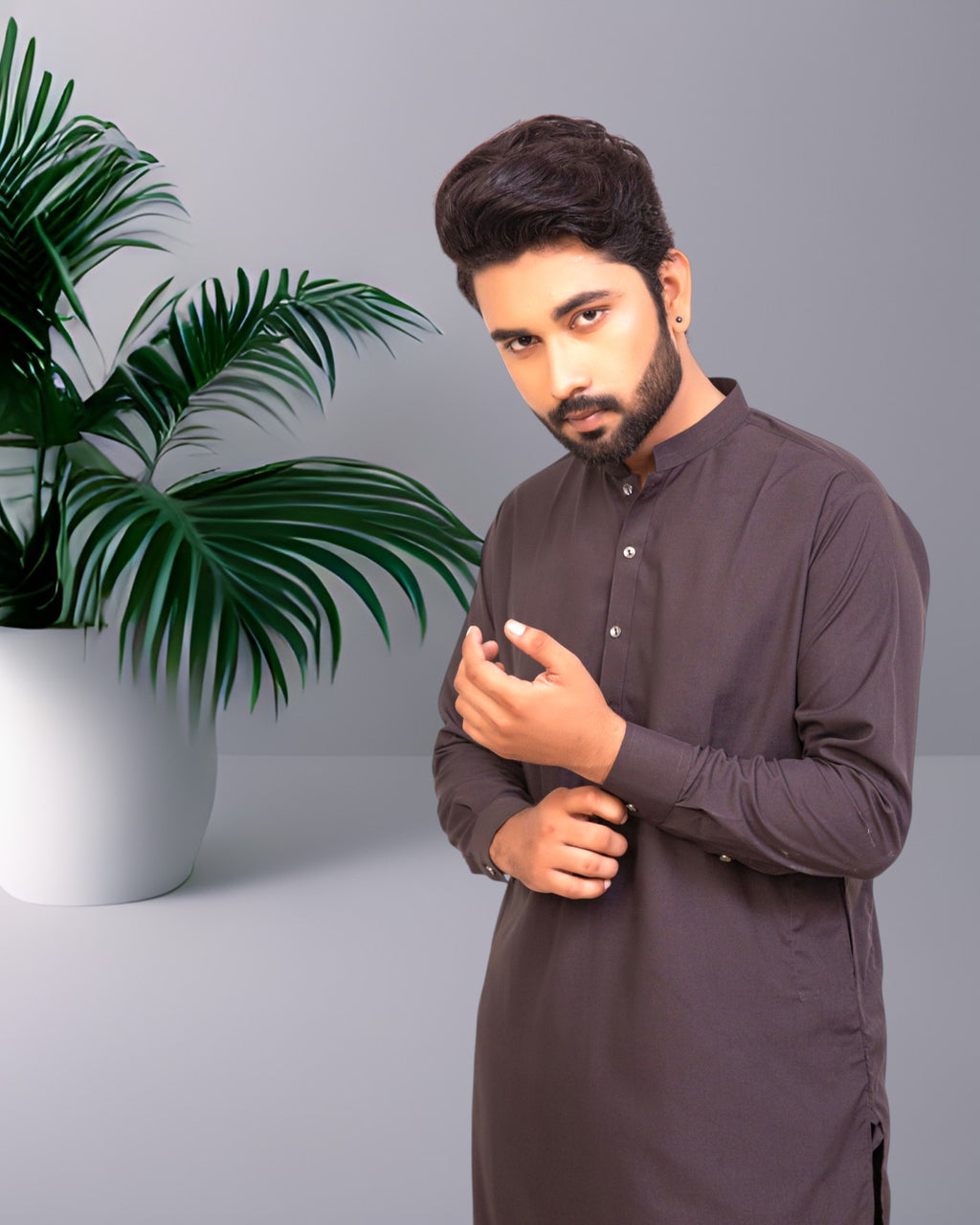 Grey Wash n Wear Shalwar Kameez