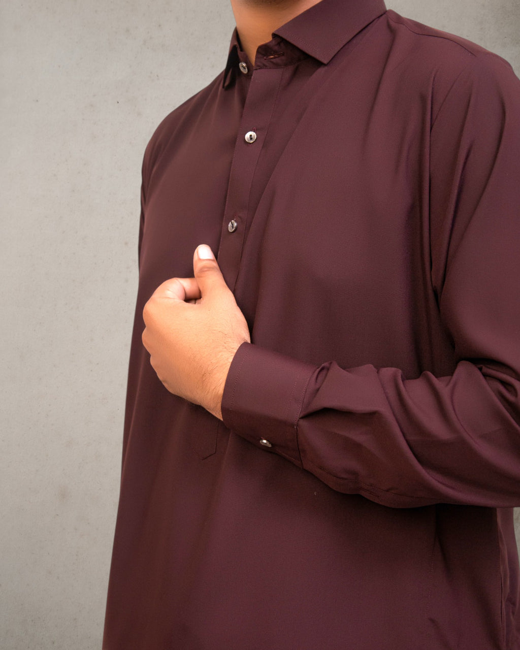 Maroon Wash n Wear Shalwar Kameez