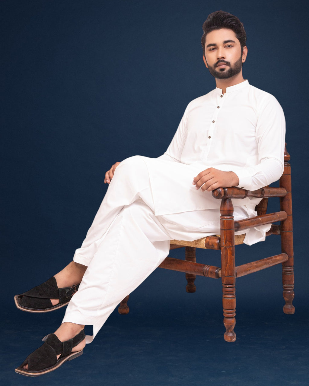 Off White Wash n Wear Shalwar Kameez