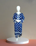 Navy Blue Polka Dot Dress