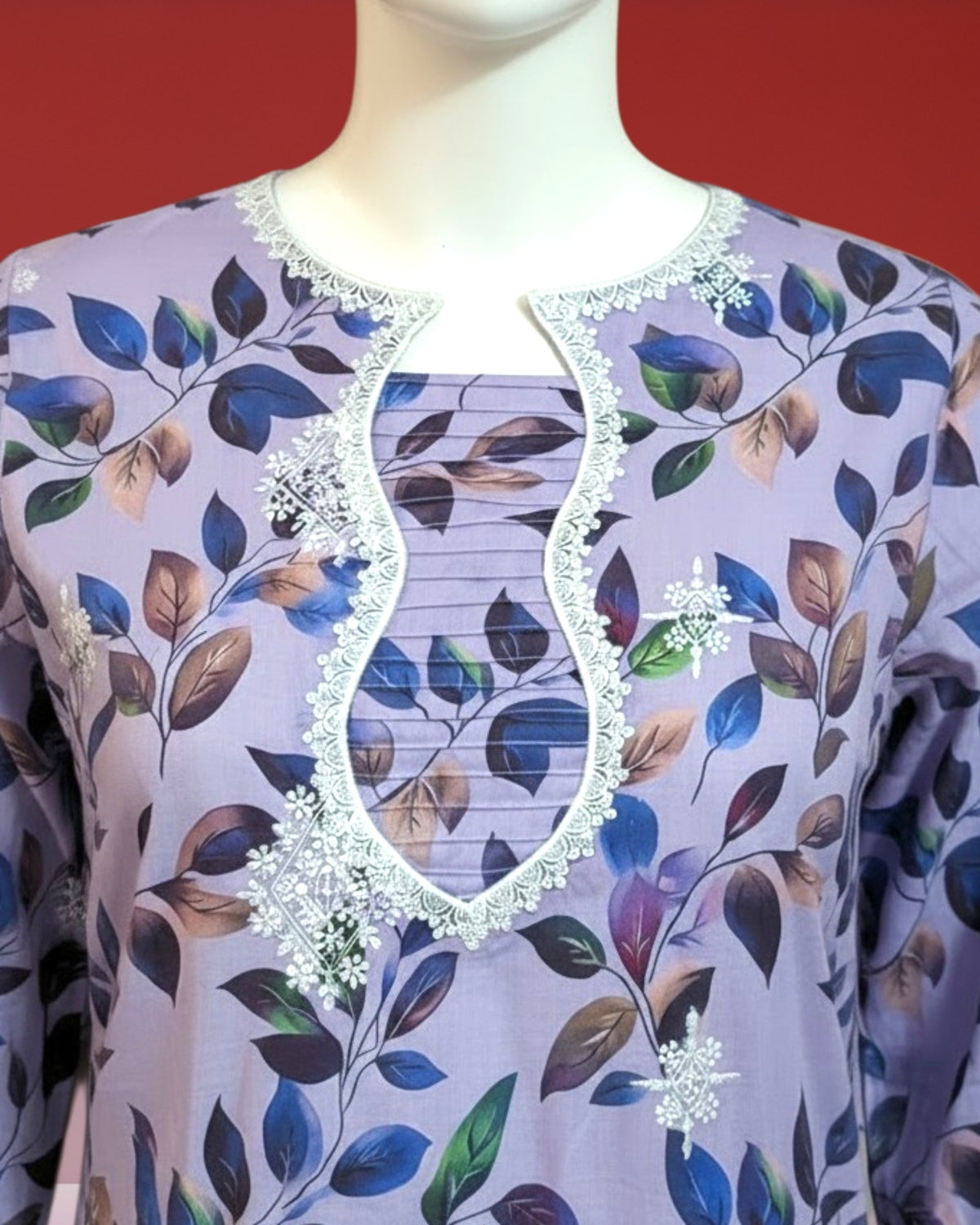 Ivory Floral Embroidered Dress