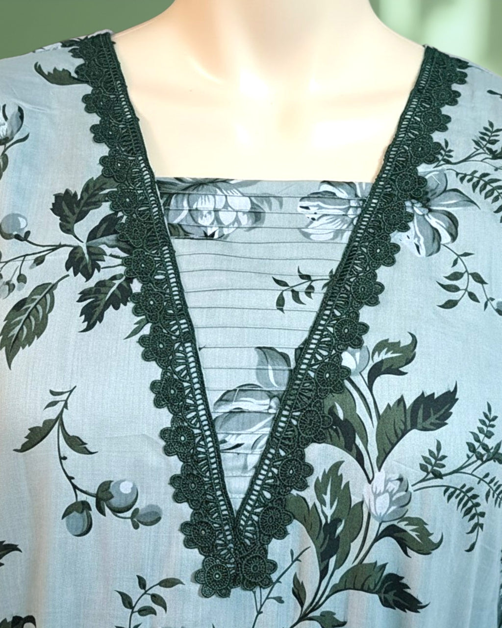 Mint Green Floral Printed Dress