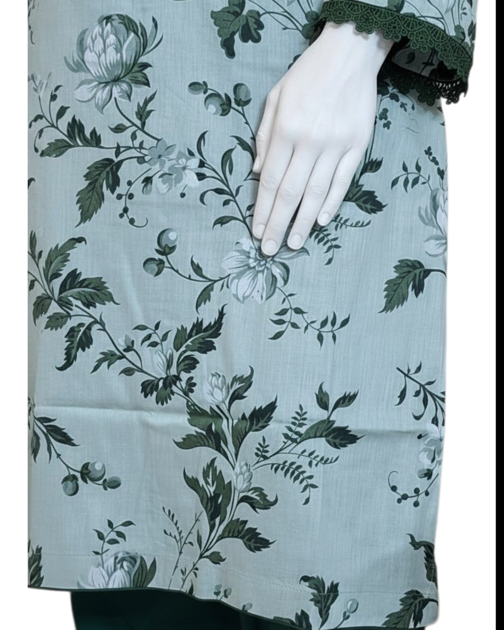 Mint Green Floral Printed Dress